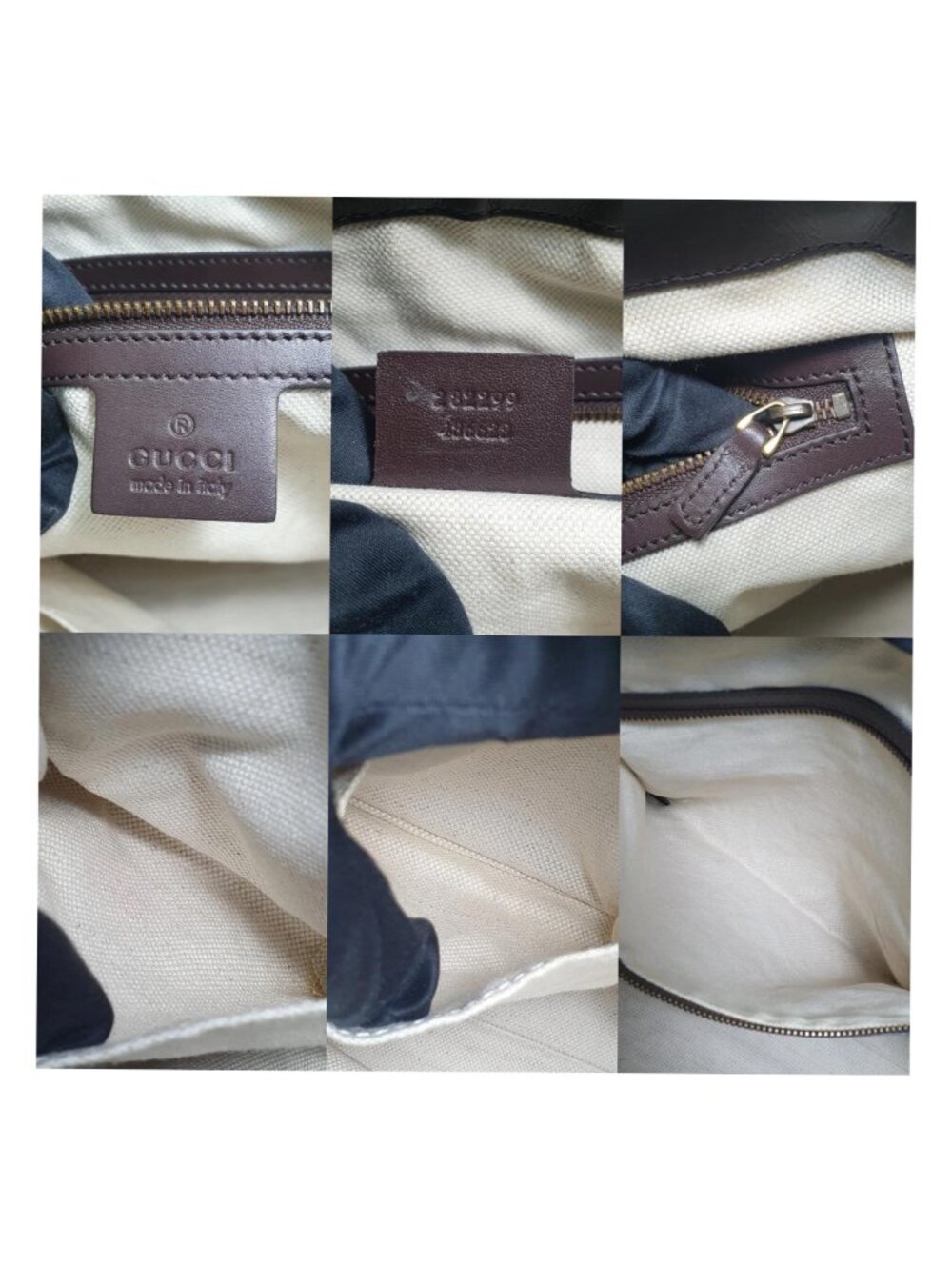 Authentic Gucci Guccissima Leather Boston Bag Brown GG Monogram Satchel Luxury - Picture 11 of 11